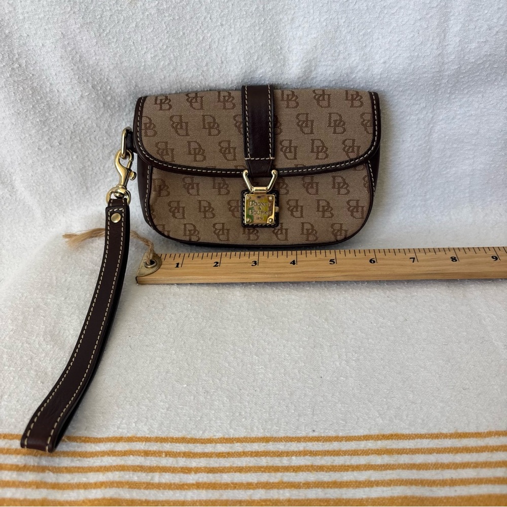 Dooney & Bourke Tan Monogram Wristlet